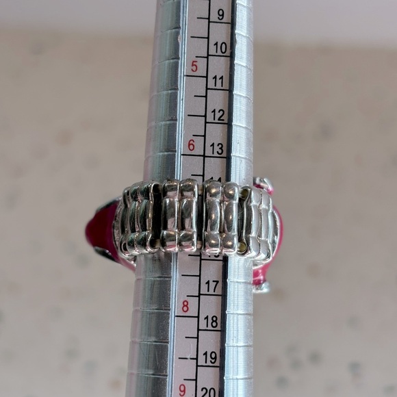 Pink Elephant Ring with Stretch Comfort Band - Picture 9 of 10